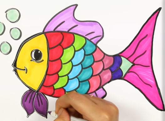 Gambar Ikan Yang Mudah Digambar - Radea