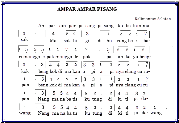 Lagu daerah Kalimantan Selatan