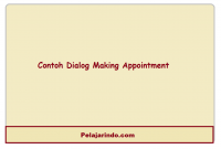 Contoh Dialog Making Appointment