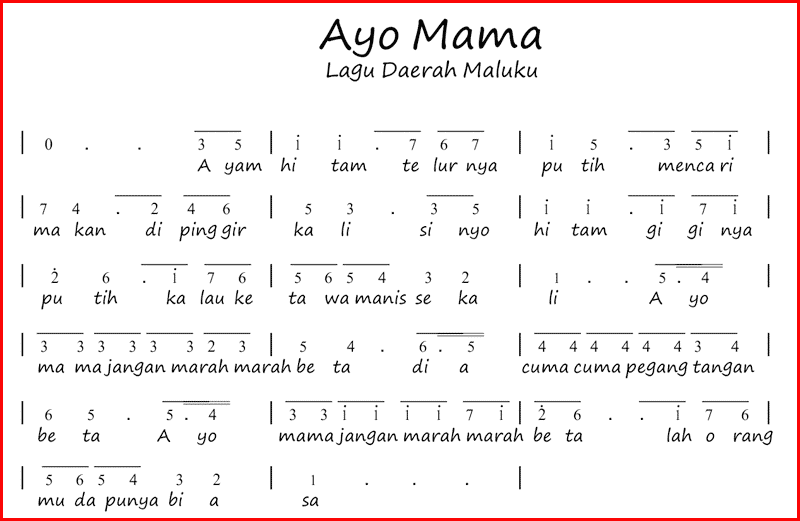 Lagu tradisional maluku