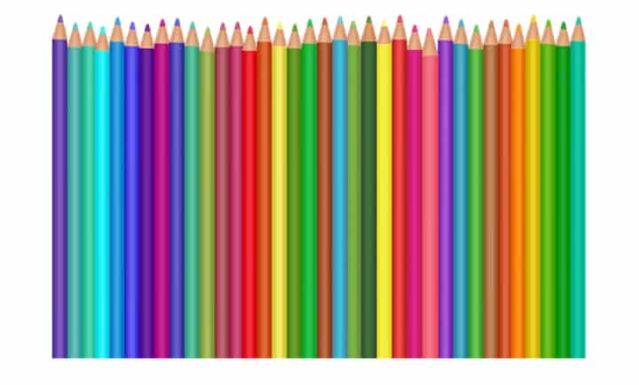 Pensil melukis berwarna