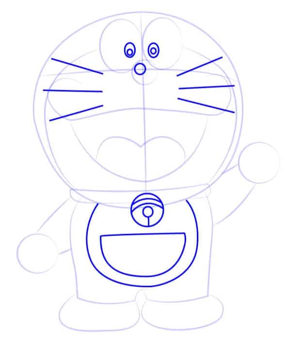 Cara Membuat gambar Doraemon