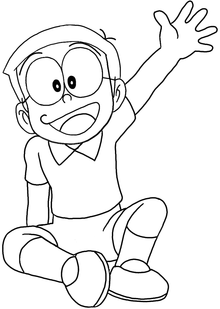Sketsa gambar nobita