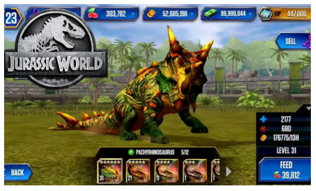 Jurassic world the game mod apk